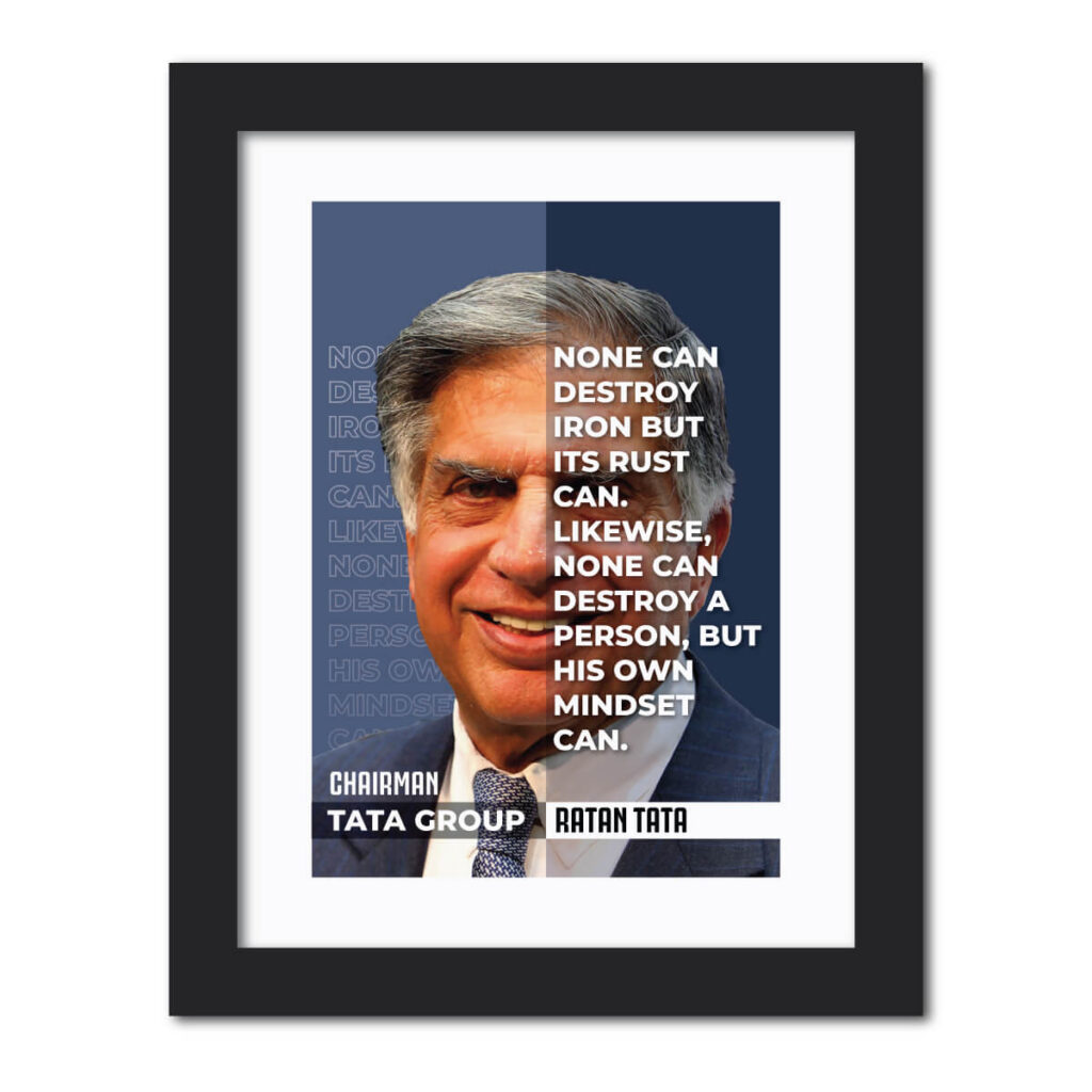 Ratan Tata Quote Painting - Tenorarts