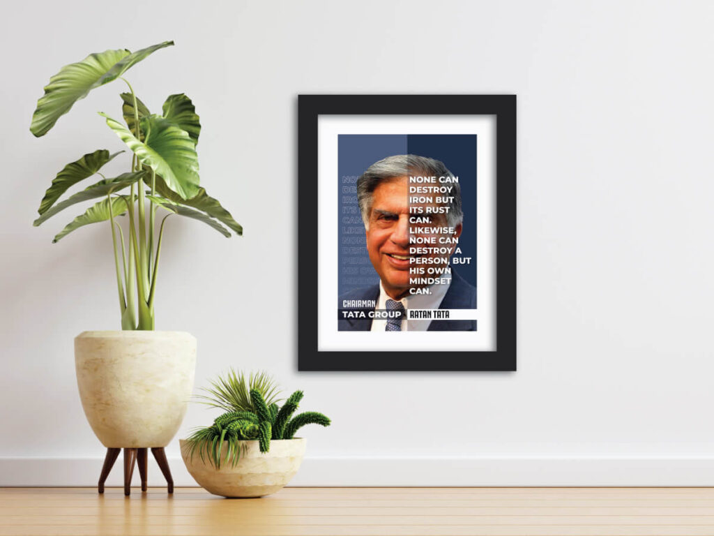 Ratan Tata Quote Painting - Tenorarts