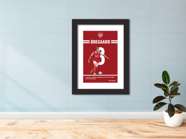 Martin Odegaard Arsenal Poster Painting - Image 3