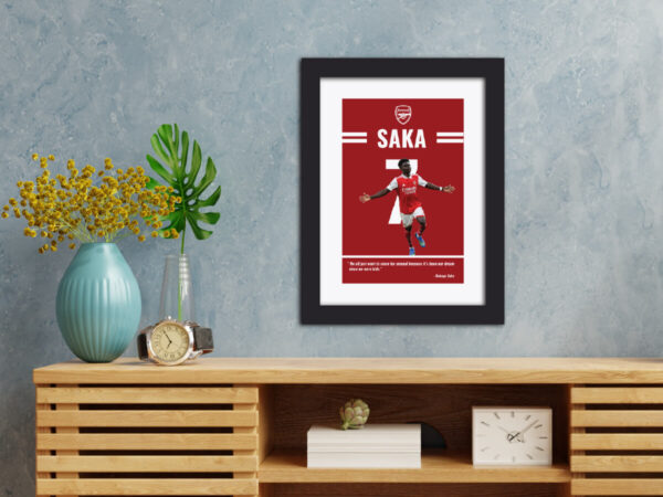 Bukayo Saka Arsenal Poster Painting - Image 2