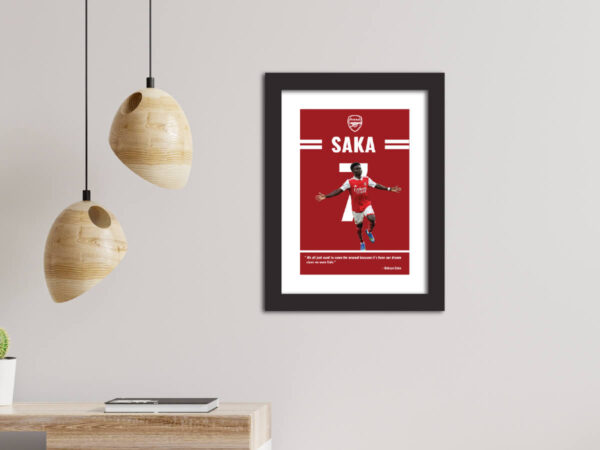 Bukayo Saka Arsenal Poster Painting - Image 4