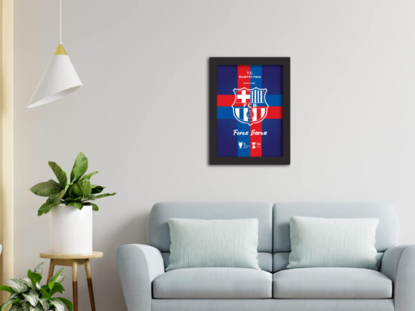 Barcelona Football Club Logo Poster Painting - Image 4