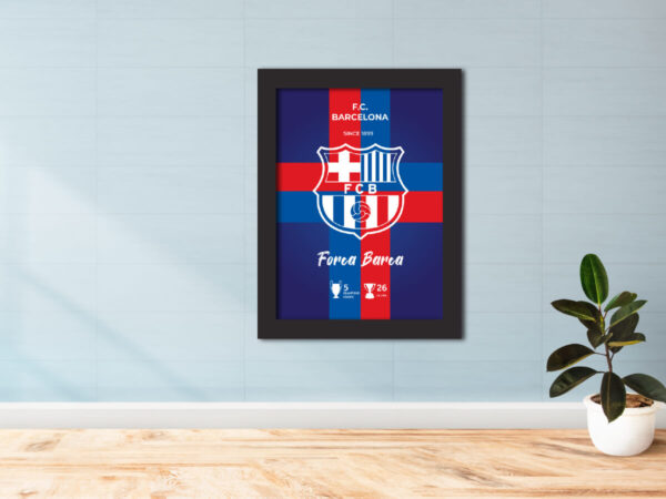 Barcelona Football Club Logo Poster Painting - Image 2