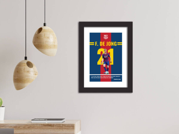 Frankie De Jong FC Barcelona Poster Painting - Image 4