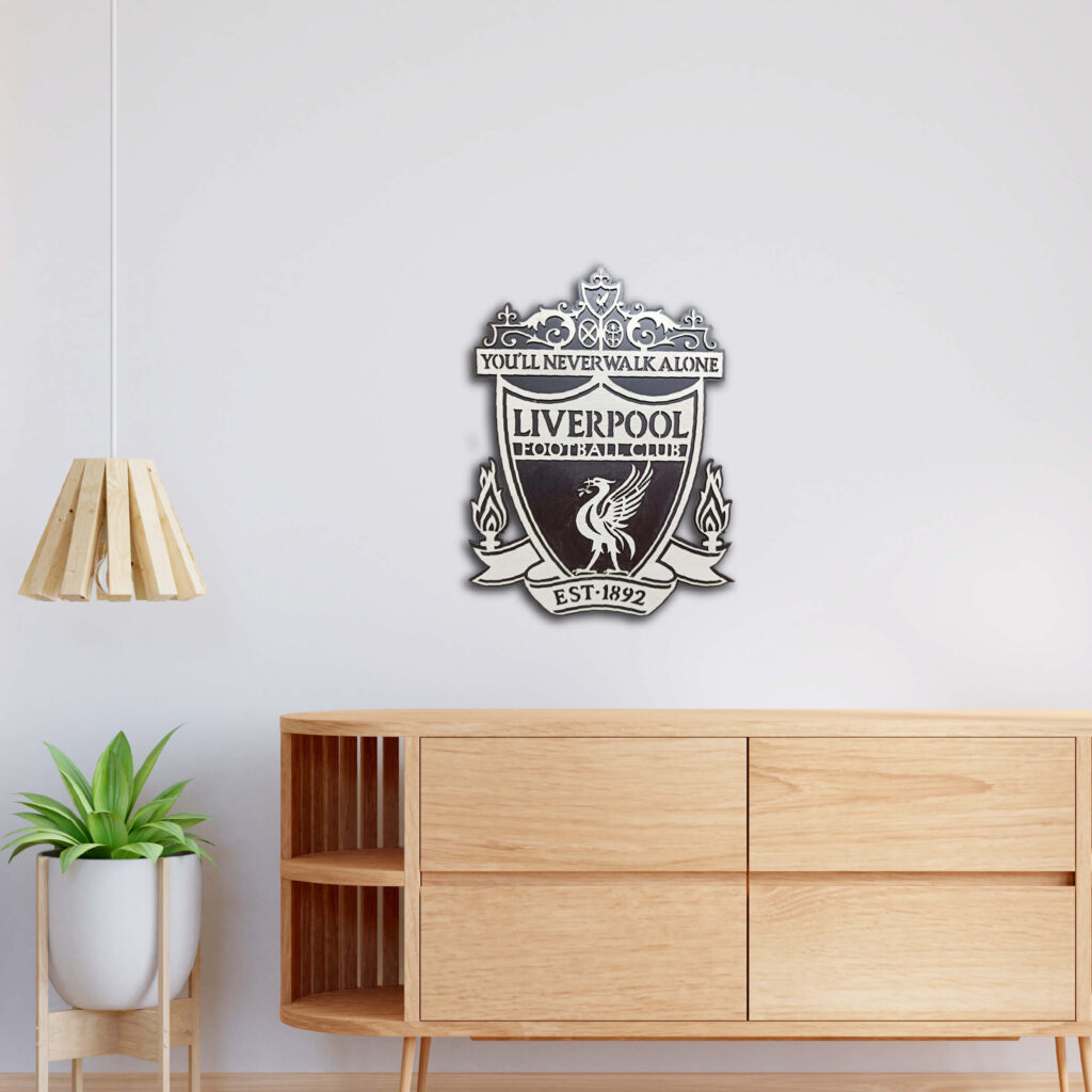 Liverpool FC Wooden Logo Crest - Tenorarts