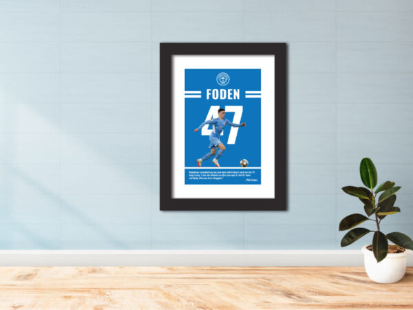 Phil Foden Manchester City Poster Painting - Image 2