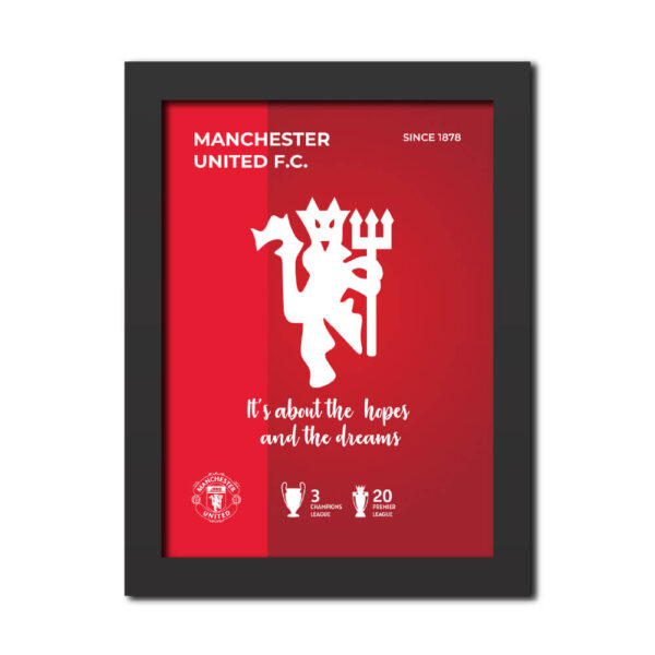 Manchester United Football Club Logo Poster Painting