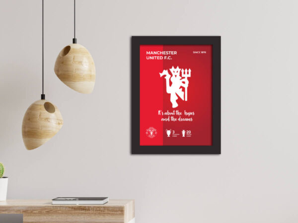 Manchester United Football Club Logo Poster Painting - Image 5