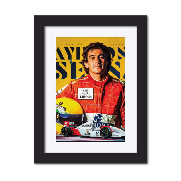 Ayrton Senna F Racing Poster Painting Tenorarts