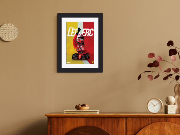 Charles Leclerc F1 Racing Poster Painting - Image 2