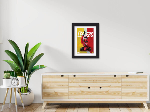 Charles Leclerc F1 Racing Poster Painting - Image 3