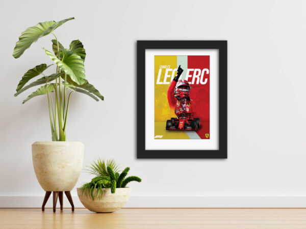 Charles Leclerc F1 Racing Poster Painting - Image 5