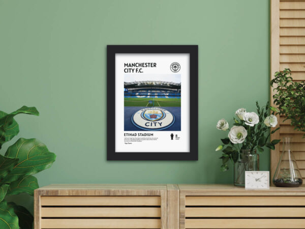 Manchester City Football Club Stadium Poster Painting - Image 5