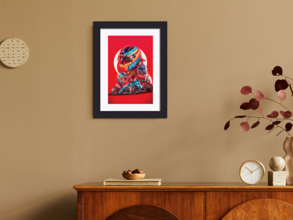 Fernando Alonso F1 Racing Poster Painting - Image 2