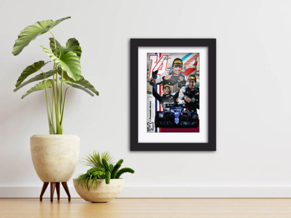 Fernando Alonso F1 Racing Poster Painting - Image 5