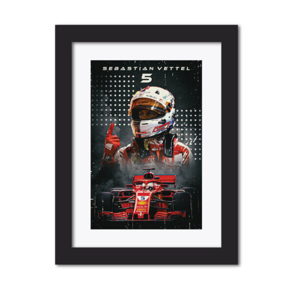 Sebastian Vettel F1 Racing Poster Painting