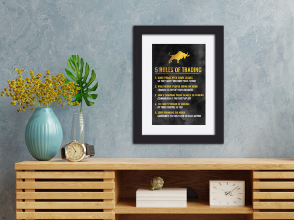 Trading Rules Quote Poster Painting - Image 2