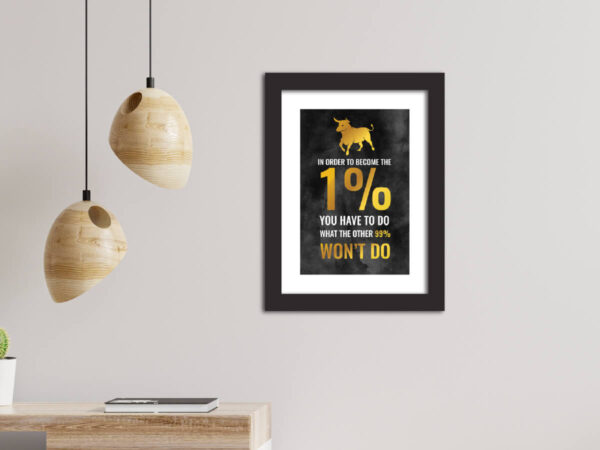 Trading 1% Quote Poster Painting (Copy) - Image 4