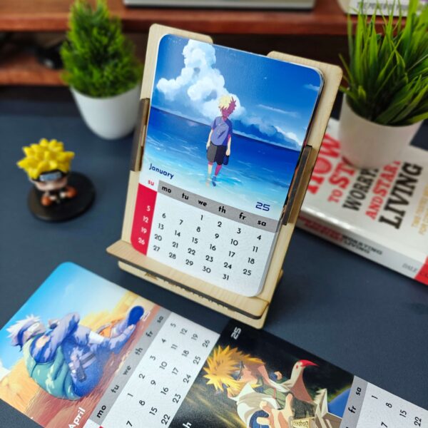 Naruto Desk Calendar 2025