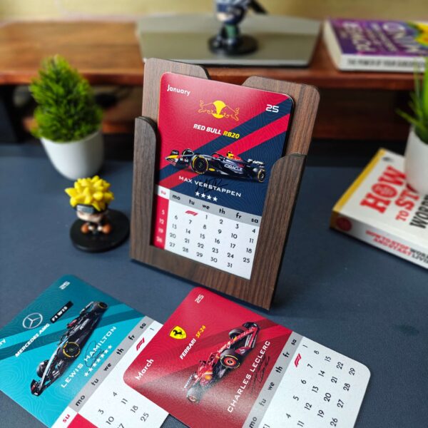 F1 Desk Calendar 2025