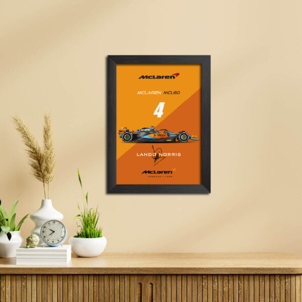 Lando Norris F1 Racing Car MCL60 Poster Painting - Image 2