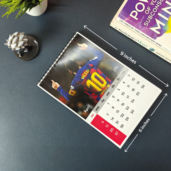 Lionel Messi Desk Calendar (6 x 9 inches) - Image 2