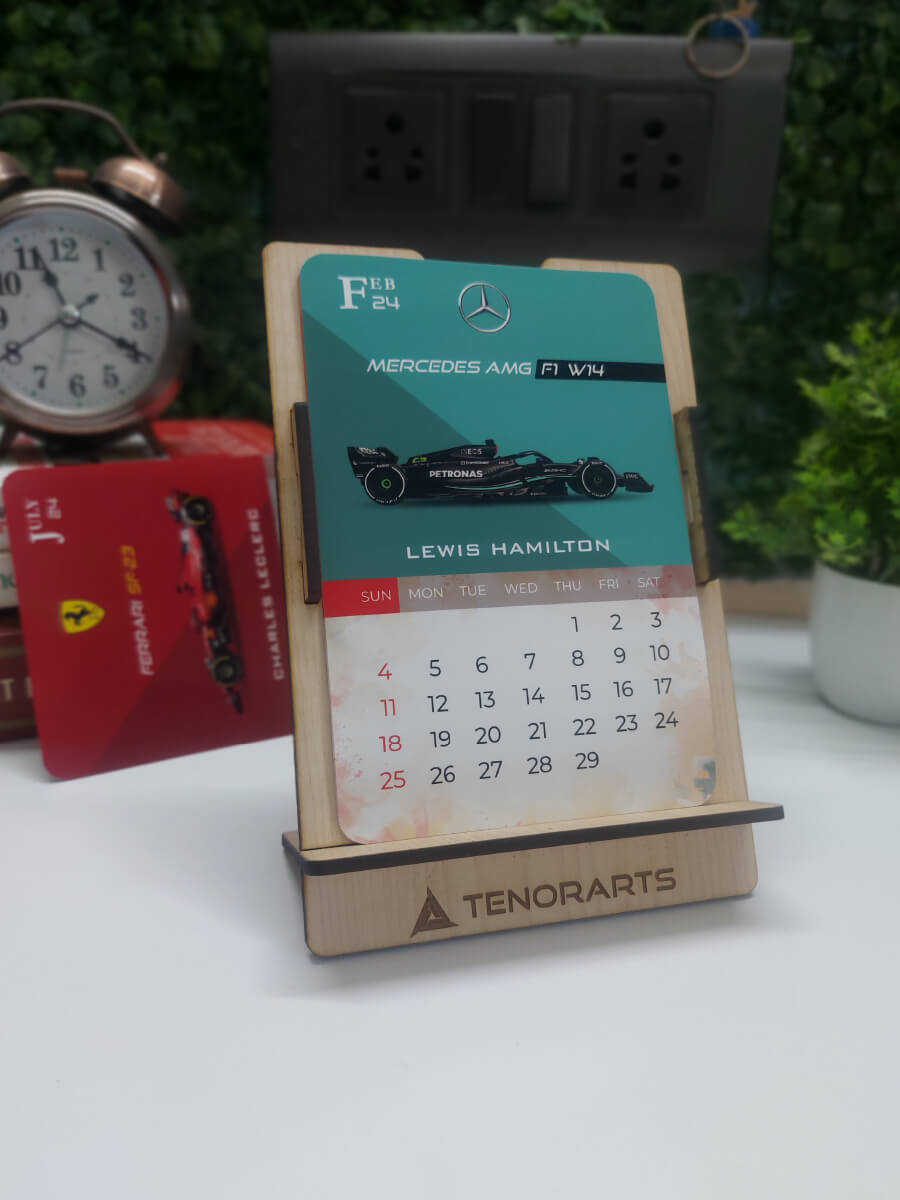 F1 Desk Calendar Tenorarts