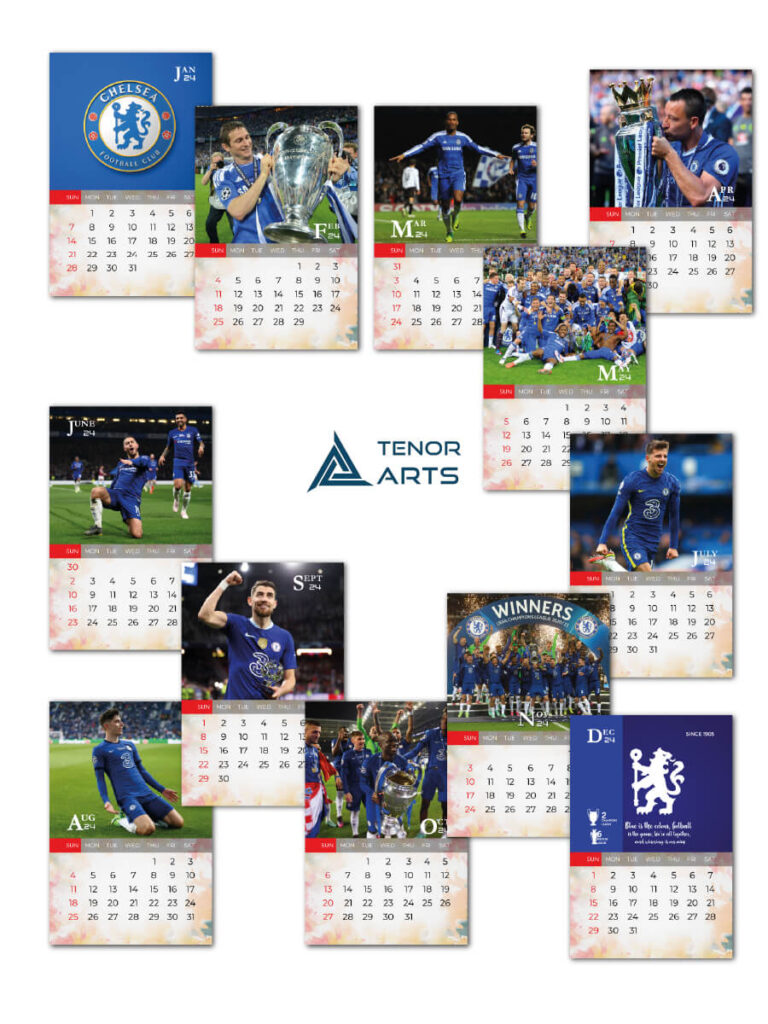 Chelsea Desk Calendar Tenorarts