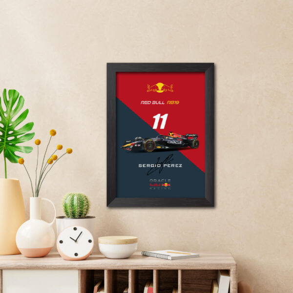 Sergio Perez F1 Racing Car RB19 Poster Painting - Image 2