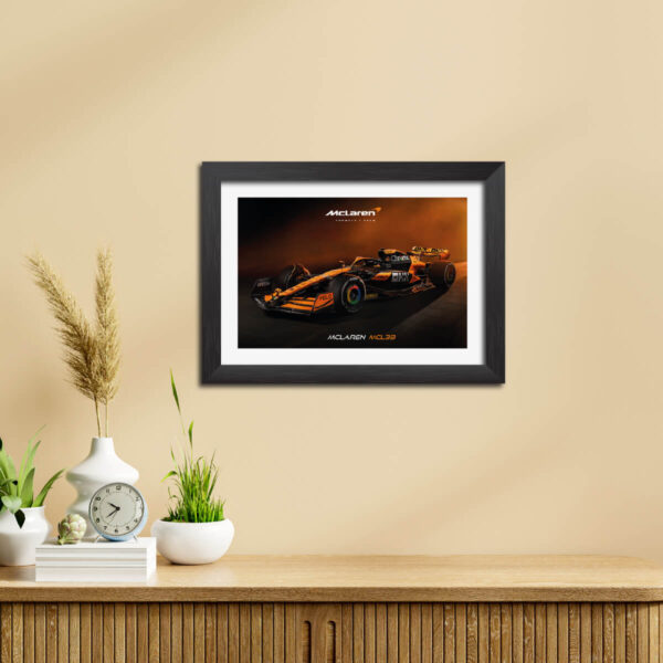 McLaren MCL38 F1 Racing Car 2024 edition Poster Framed Painting - Image 5