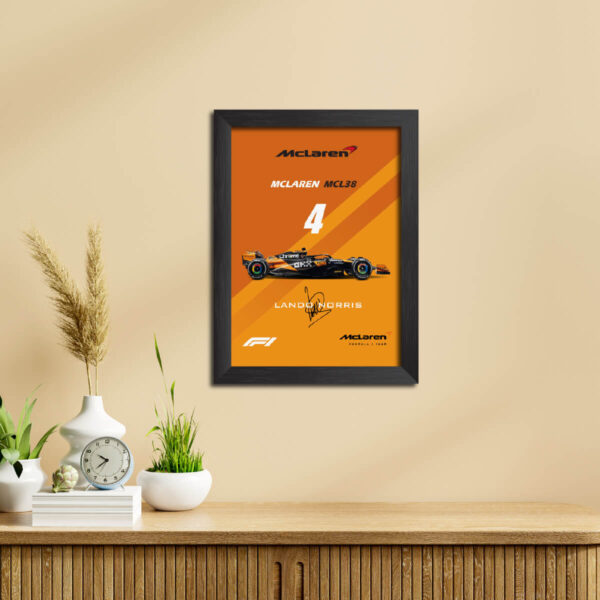 Lando Norris F1 Racing Car McLaren MCL38 Poster Painting - Image 5