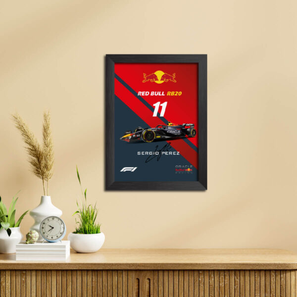 Sergio Perez F1 Racing Car Redbull RB20 Poster Painting - Image 5