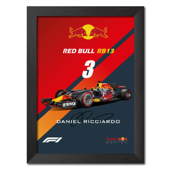 Daniel Ricciardo F1 Racing Car Redbull RB13 2017 edition Poster Painting