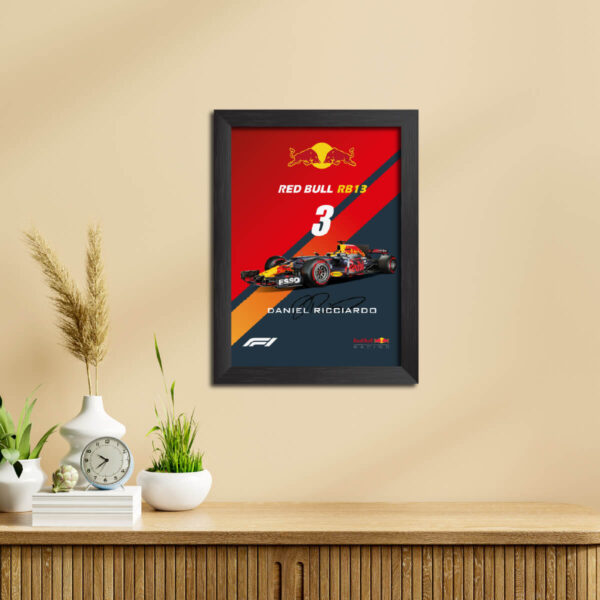 Daniel Ricciardo F1 Racing Car Redbull RB13 2017 edition Poster Painting - Image 5