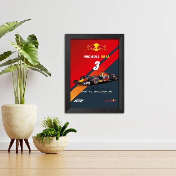 Daniel Ricciardo F1 Racing Car Redbull RB13 2017 edition Poster Painting - Image 2