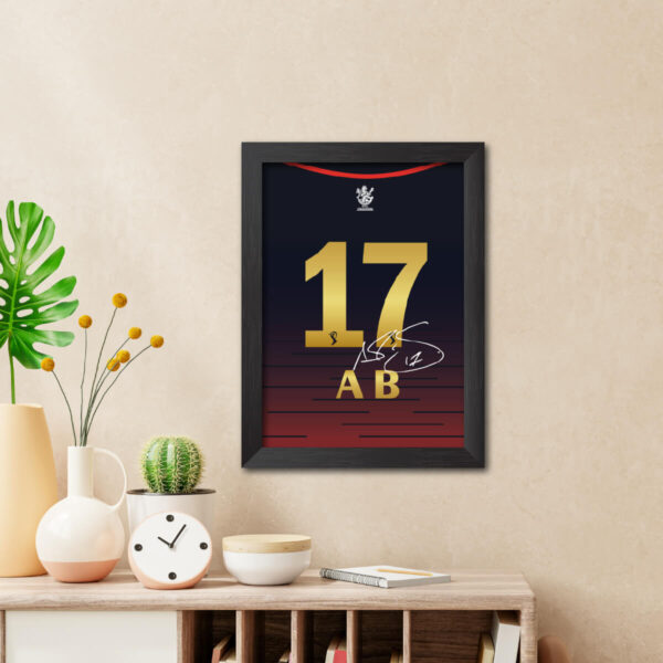 AB de Villiers RCB Jersey Print Framed Painting - Image 2