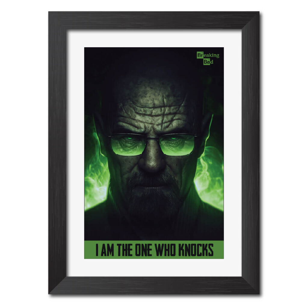 Walter White Quote Breaking Bad Poster Framed Painting