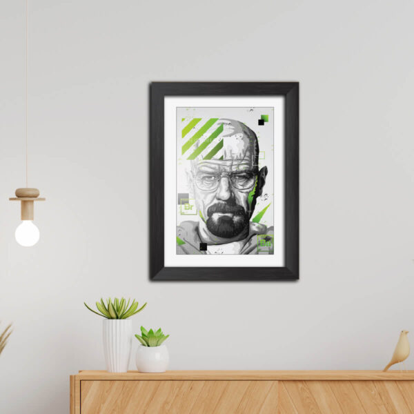 Walter White Breaking Bad Poster Framed Painting - Image 4