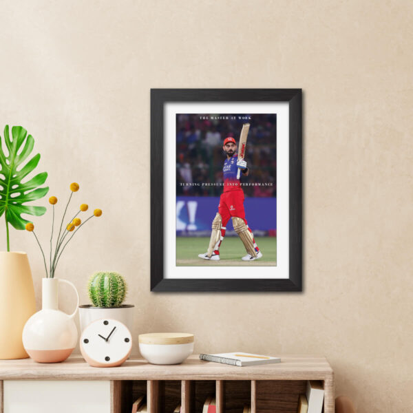 Virat Kohli RCB Poster Framed Painting - Image 3