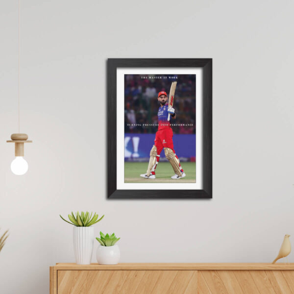 Virat Kohli RCB Poster Framed Painting - Image 2