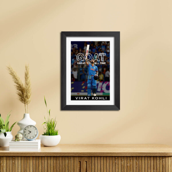 Virat Kohli India Cricket Team Poster Framed Painting - Image 4