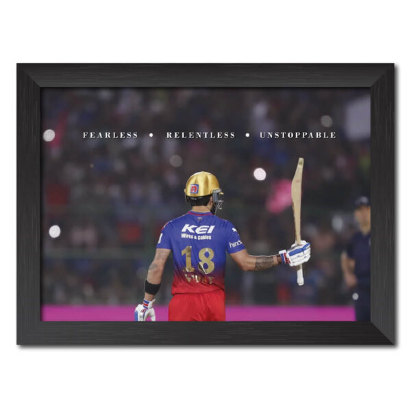 Virat Kohli RCB Poster Framed Painting