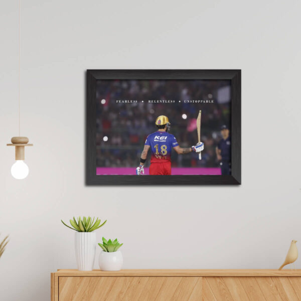 Virat Kohli RCB Poster Framed Painting - Image 4