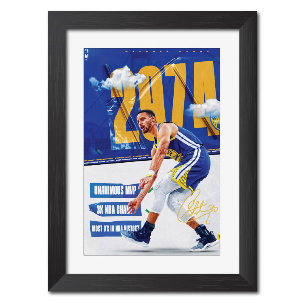 Stephen Curry NBA Poster Framed Painting