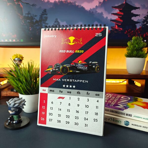 F1 Desk Calendar 2025 (6 x 9 inches)