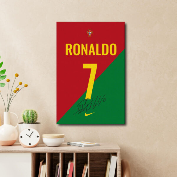 Cristiano Ronaldo Portugal Jersey Canvas Limited Edition - Image 2