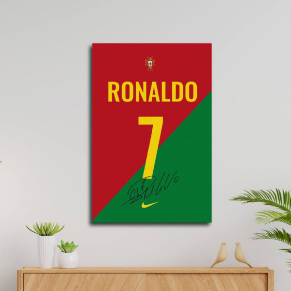 Cristiano Ronaldo Portugal Jersey Canvas Limited Edition