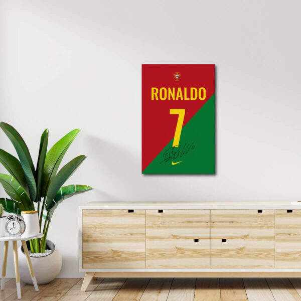 Cristiano Ronaldo Portugal Jersey Canvas Limited Edition - Image 3