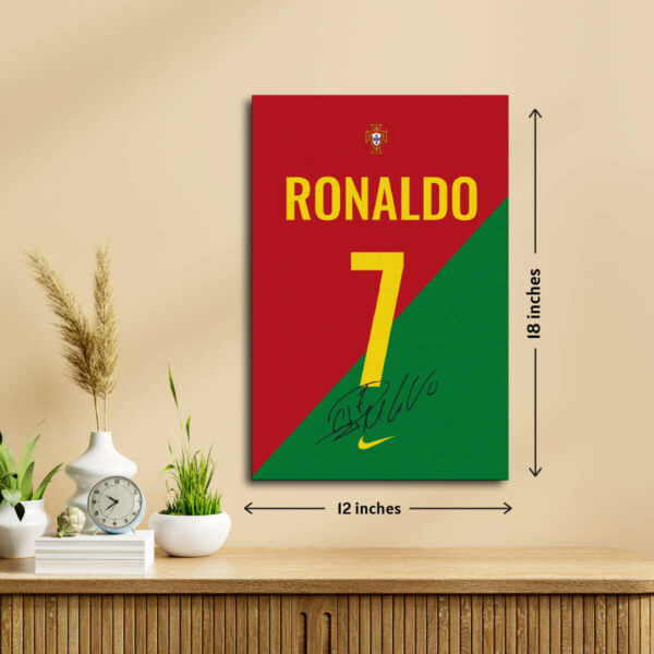 Cristiano Ronaldo Portugal Jersey Canvas Limited Edition - Image 4