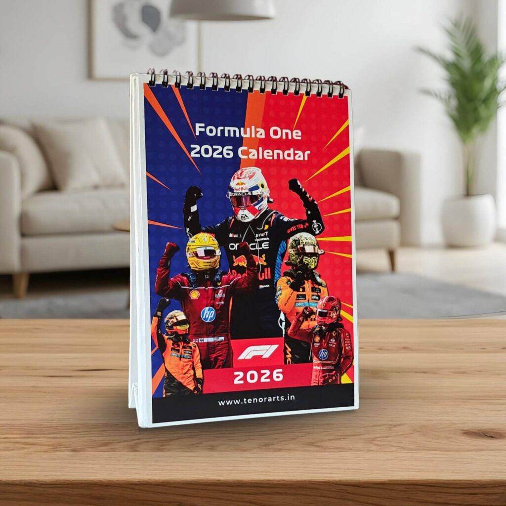 F1 Desk Calendar 2026 (6 x 9 inches)